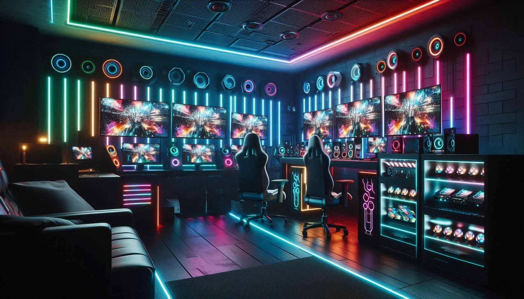 Game visual — evening skyline